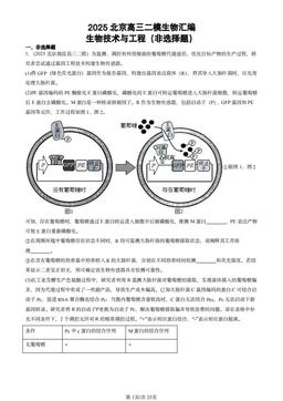 2025北京高三二模生物汇编：生物技术与工程（非选择题）-答案