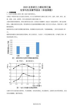 2022北京初三二模化学汇编：化学与生活章节综合（非选择题）-答案