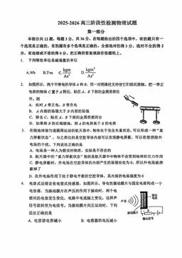 2025北京首都师大附中高三12月月考物理-试题
