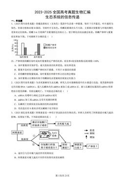 2023-2025全国高考真题生物汇编：生态系统的信息传递-答案