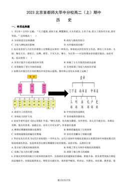 2023北京首都师大苹中分校高二（上）期中历史（教师版）-答案