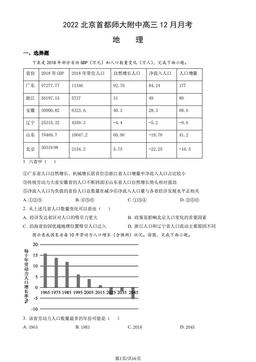 2022北京首都师大附中高三12月月考地理（教师版）-答案