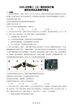 2025北京高二（上）期末政治汇编：探究世界的本质章节综合-答案