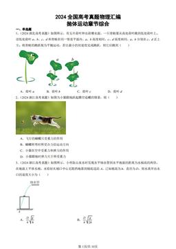 2024全国高考真题物理汇编：抛体运动章节综合-答案