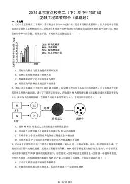 2024北京重点校高二（下）期中生物汇编：发酵工程章节综合（单选题）-答案